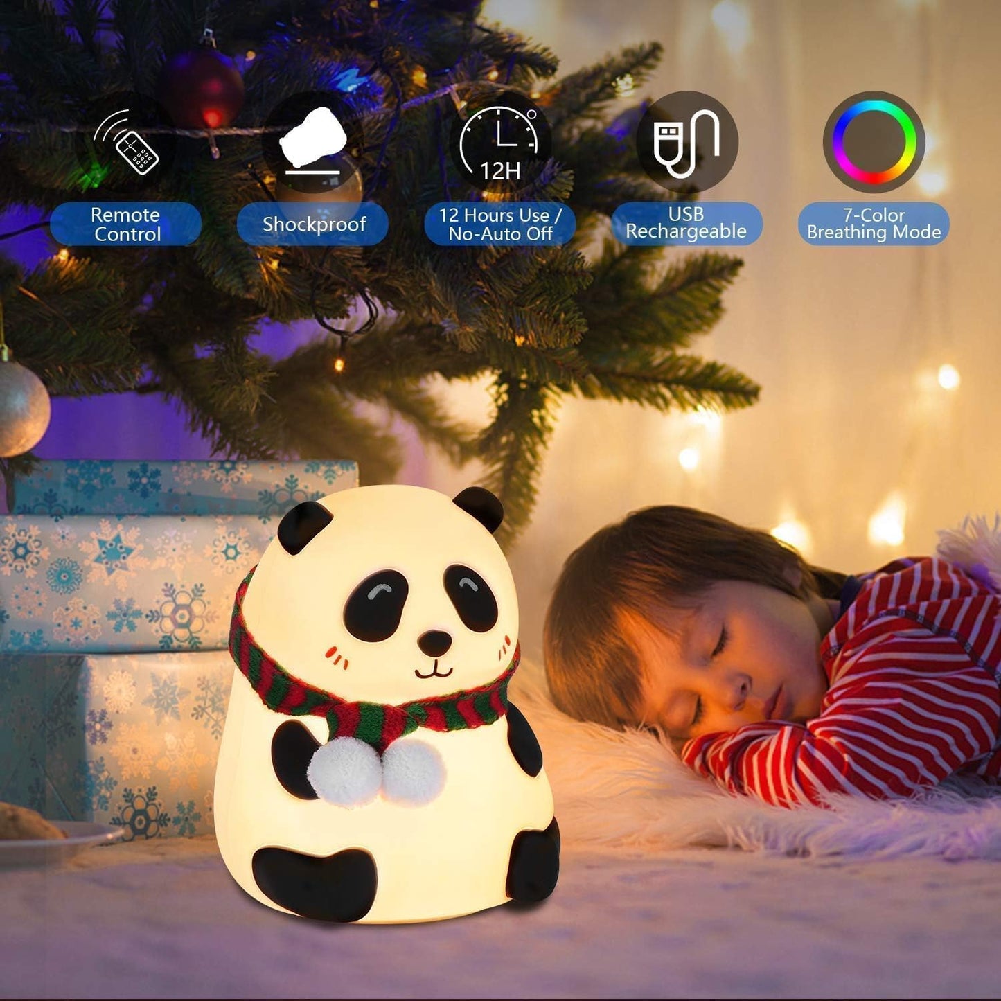 Touch Silicone Panda Night Light