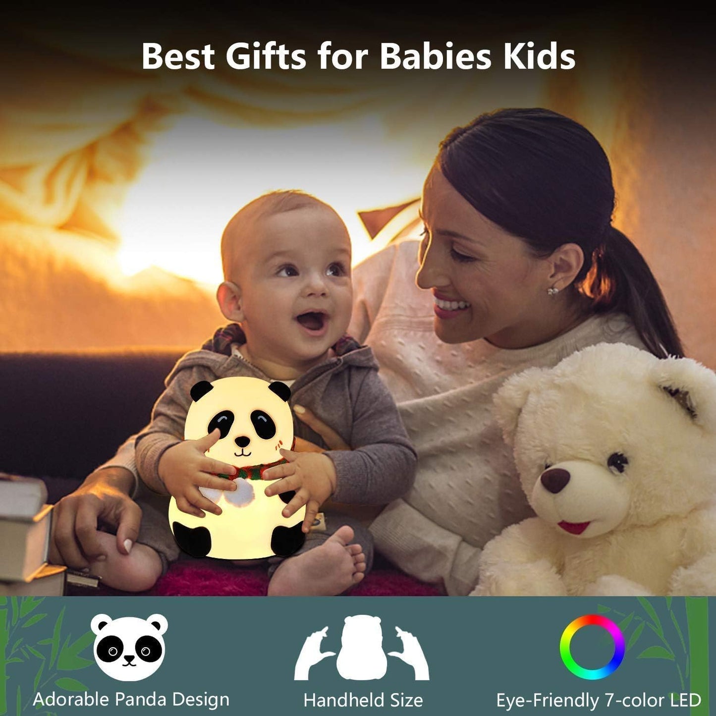 Touch Silicone Panda Night Light