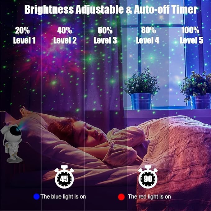 Astronaut Galaxy Projector for Bedroom