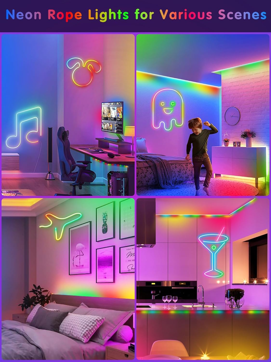 Gesto 5 Meter Neon Strip Lights