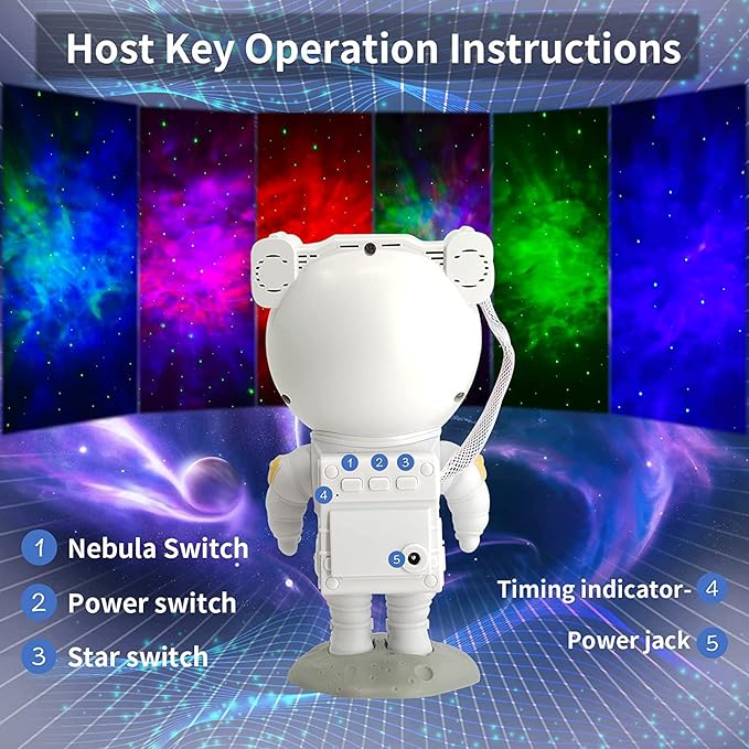 Astronaut Galaxy Projector for Bedroom
