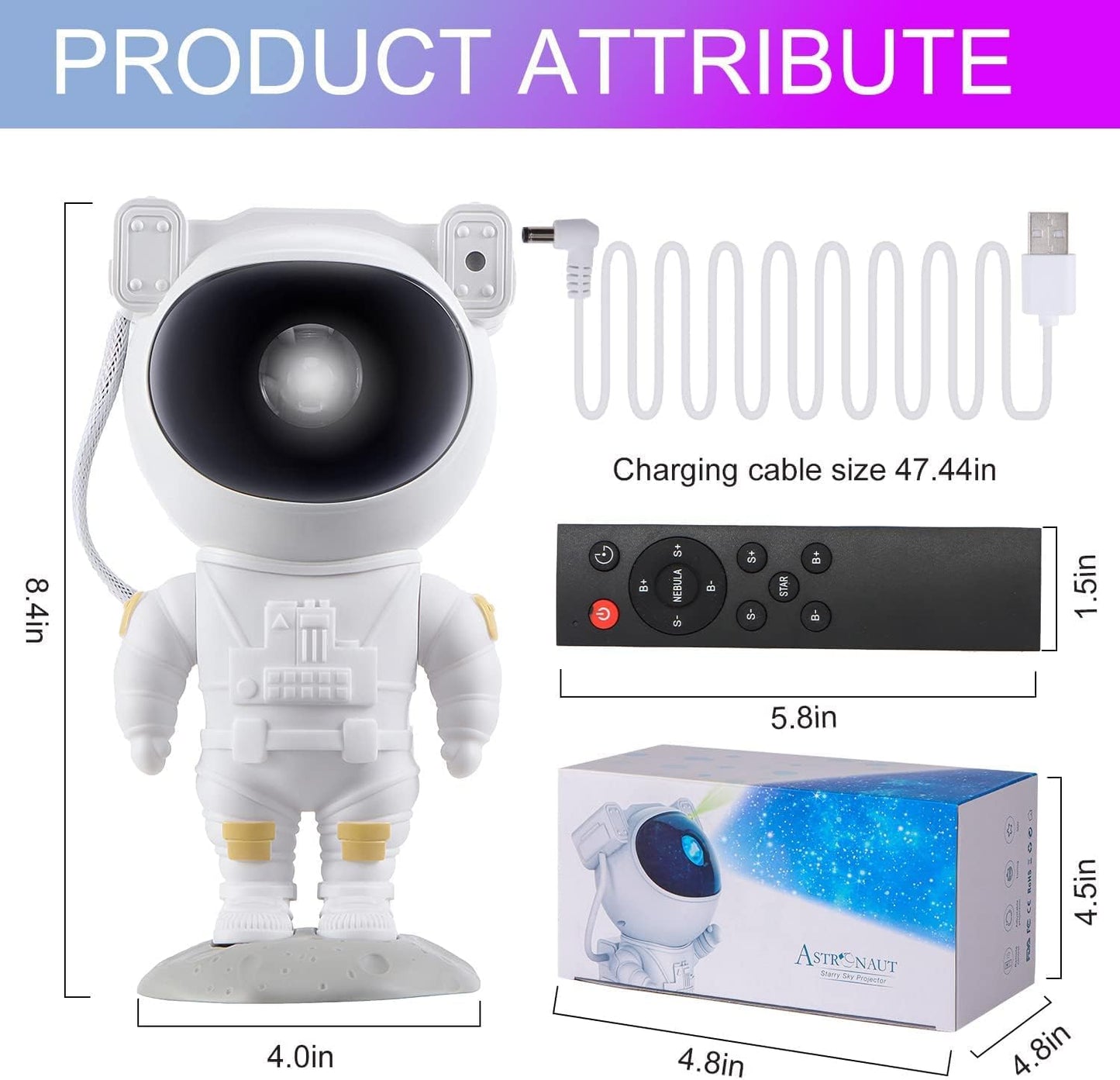 Astronaut Galaxy Projector for Bedroom