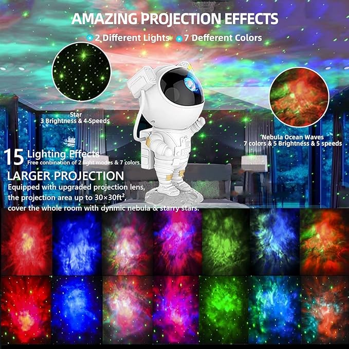 Astronaut Galaxy Projector for Bedroom